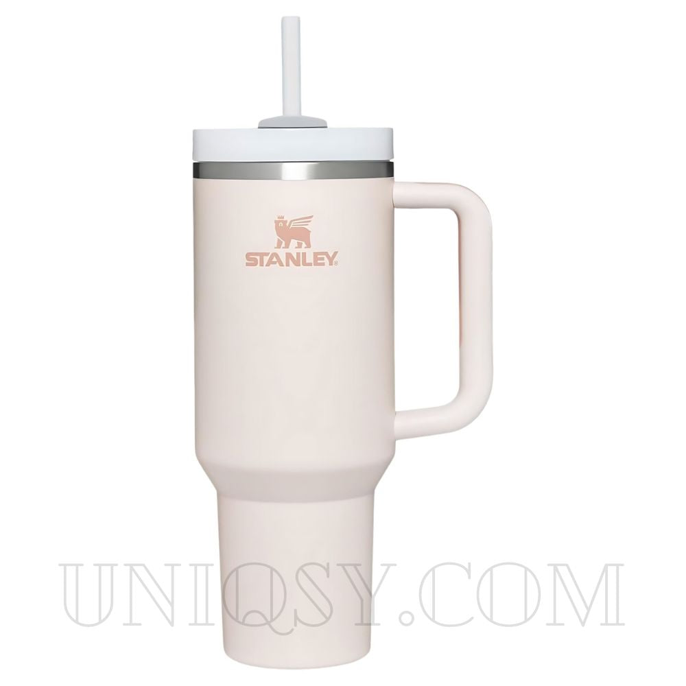 Stanley 40 OZ Tumbler Cup with Handle and Straw - Stainless Steel 1.1L