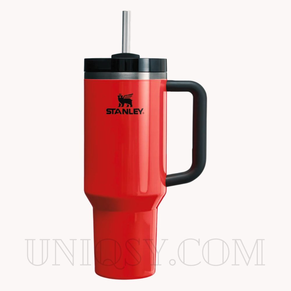 Stanley 40 OZ Tumbler with Handle and Straw Lid - Stainless Steel